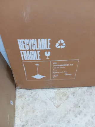 Lámpara de techo metal negra