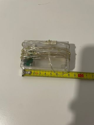 Luces de Navidad LED blancas a pilas – Cable 3,5 m