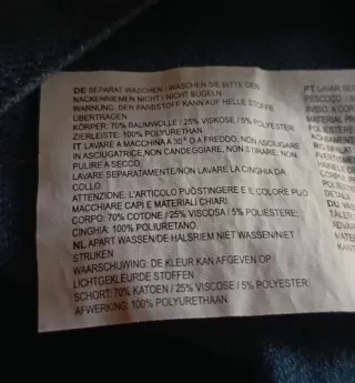 Grembiule da cucina in denim e finta pelle