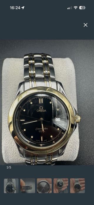 Omega Seamaster 120 Reloj Oro/Plata