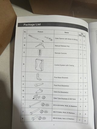 Brazos para automatizar puertas