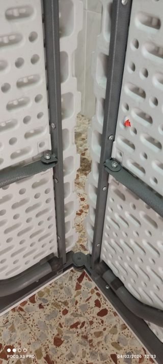 Mesa plegable exterior gris