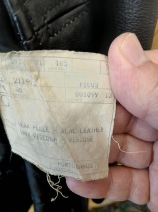 Trench uomo Vera Pelle  nero XXL