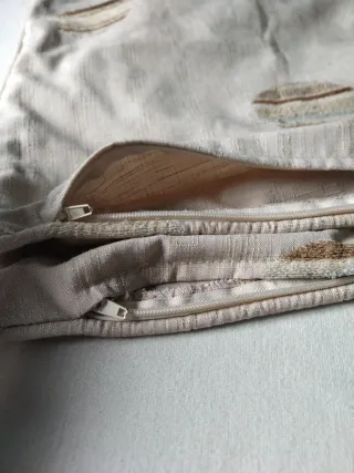 2 Fundas Cojín Lino 45x45 cm Hecho a mano