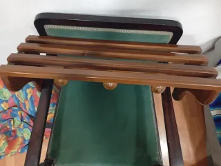 Perchero madera con estante