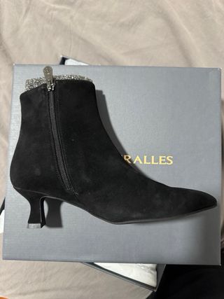 Botines Pedro Miralles 29400 Mujer Ante Negro T.38