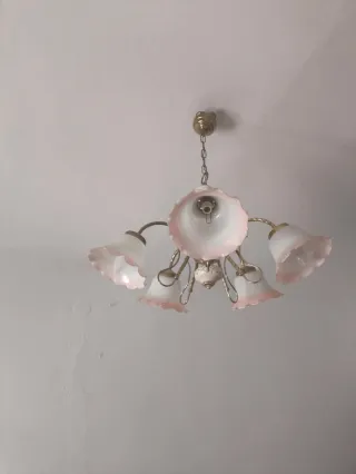 Lámpara de techo vintage 5 luces