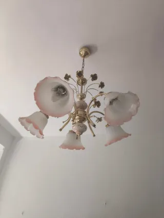 Lámpara de techo vintage 5 luces