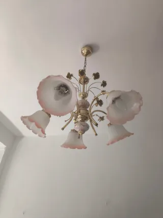 Lámpara de techo vintage 5 luces