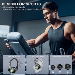 Kuizil Auriculares Inalámbricos Deportivos,Bluetoo