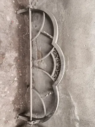 Cabeceros antiguos metal plateado