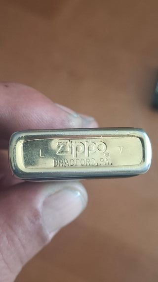 Zippo Vintage 1989 Dourado Tartaruga