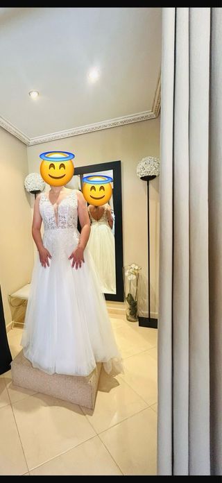 Vestido de Novia Encaje Espalda Descubierta ,