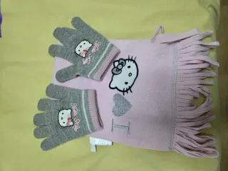 Bufanda y Guantes Hello Kitty Niña
