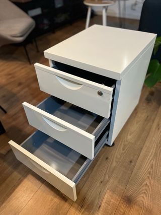 Cajonera Metálica Blanca Ikea 3 Cajones