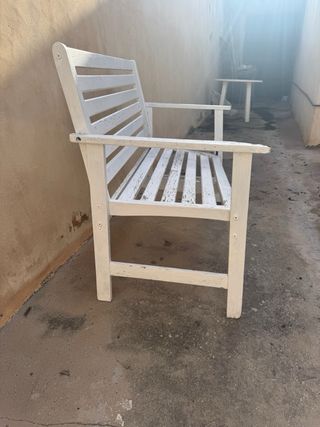 Banco de madera exterior 115 cm