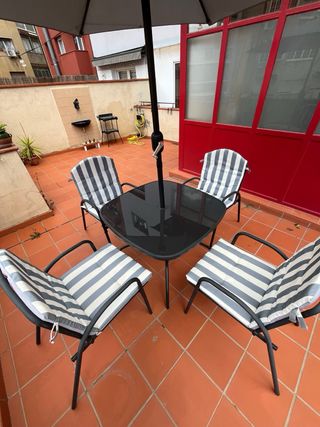 Mesa y 4 Sillas Exterior Terraza