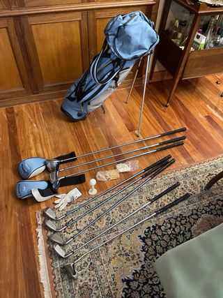 Juego de palos de golf azul CALLAWAY con BOLSA