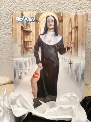 Disfraz Monja Hombre Talla XL