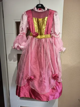 Disfraz Princesa/Reina Rosa y Dorado