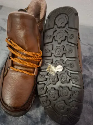 Botas de cuero Clochoo marrones hombre