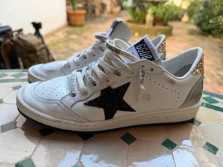 Golden Goose Talla 38 Blanco y Dorado