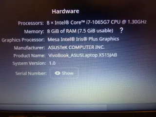 Portátil Asus Vivobook X515J