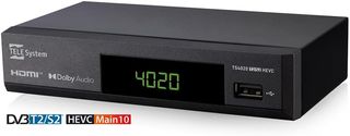 TELE System TS4020 T2S2HEVC COMBO Decodificador di
