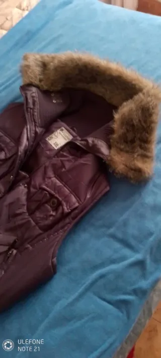 Chaleco acolchado mujer XXL con pelo