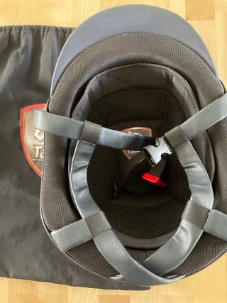 Casco Hípica Tattini Azul con Accesorios