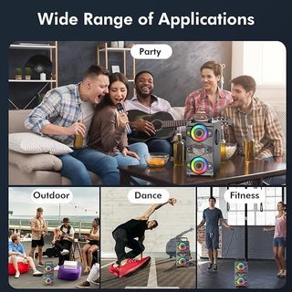 Altavoz Bluetooth 60 W batería interna, radio, etc