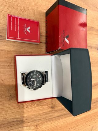 Reloj Viceroy Cronógrafo Negro y Plateado