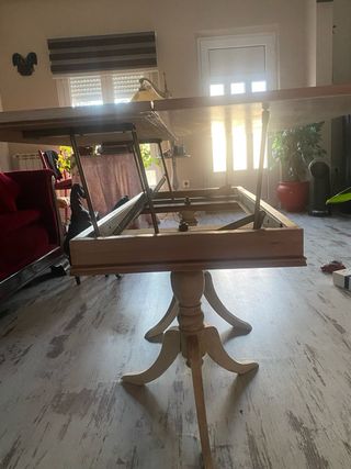 Mesa extensible de madera