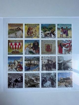 Sellos Liechtenstein, Gibraltar y San Marino