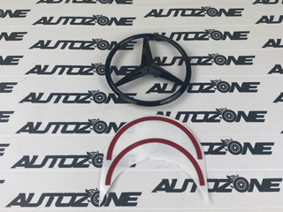 Estrella Mercedes negra para maletero Clase A W177