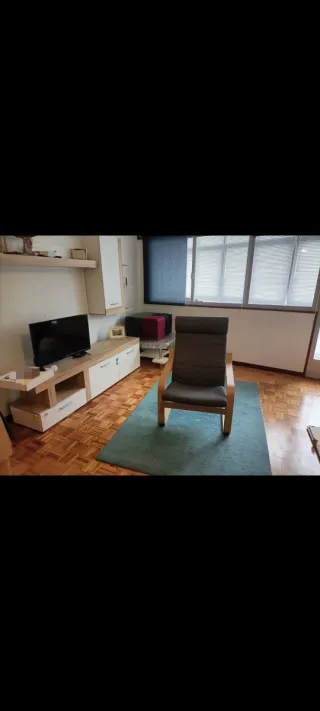 Mesa de centro cristal y tela