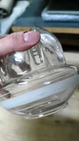 3 Coppe Paralume Vetro Trasparente