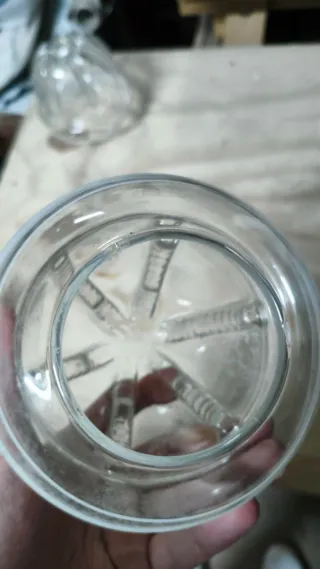 3 Coppe Paralume Vetro Trasparente