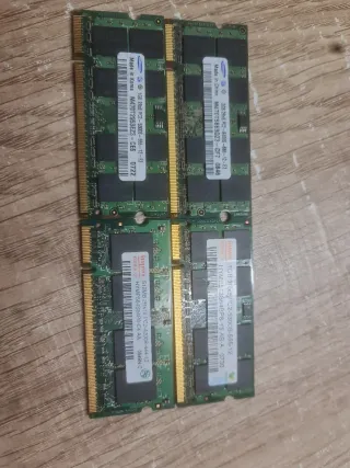 4 Módulos Memoria RAM DDR2 Hynix Samsung
