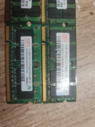 4 Módulos Memoria RAM DDR2 Hynix Samsung