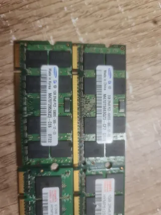 4 Módulos Memoria RAM DDR2 Hynix Samsung