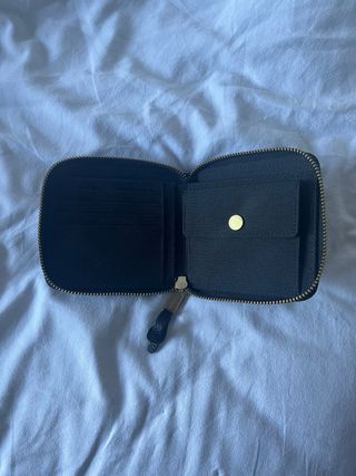 Cartera Herschel Negra Cremallera