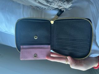 Cartera Herschel Negra Cremallera