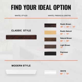 Mensola per Caminetto Galleggiante a Parete 60 x 8