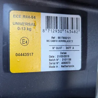 Cadeirinha de carro Maxi-Cosi 0-13 kg