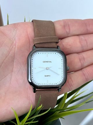 Orologio unisex marrone e bianco - Nuovo