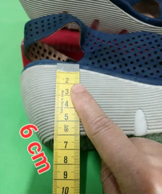 Sandalias Unisa Azul y Beige