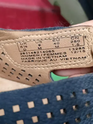 Sandalias Unisa Azul y Beige