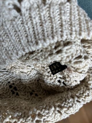 Jersey Massimo Dutti calado beige talla única