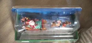 Set Figurine Natale Lemax Santa con slitta e renna